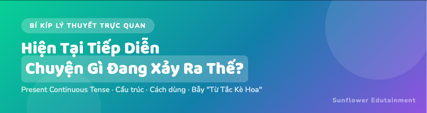 Thì Hiện tại tiếp diễn (Present continuous)